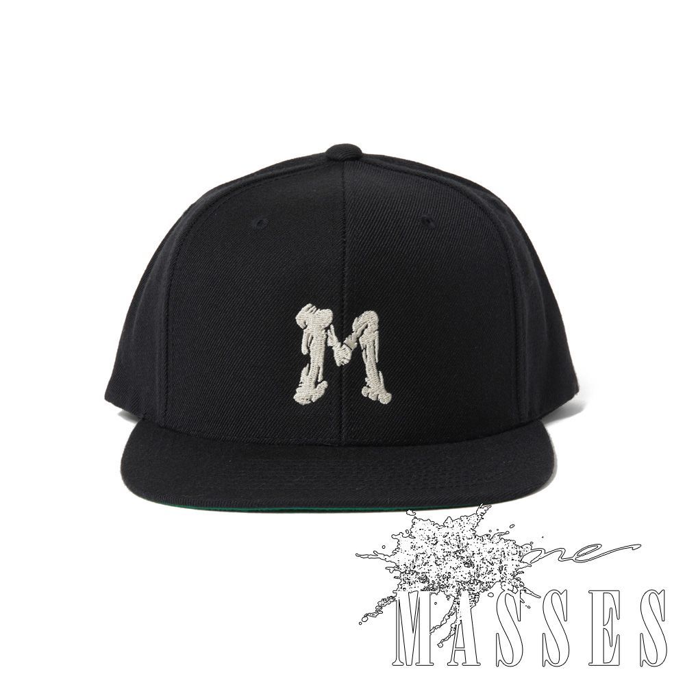 【MASSES/マシス】FULL PANEL CAP BONE M - Black / ベースボールキャップ / 1241006【メンズ】【送料無料】