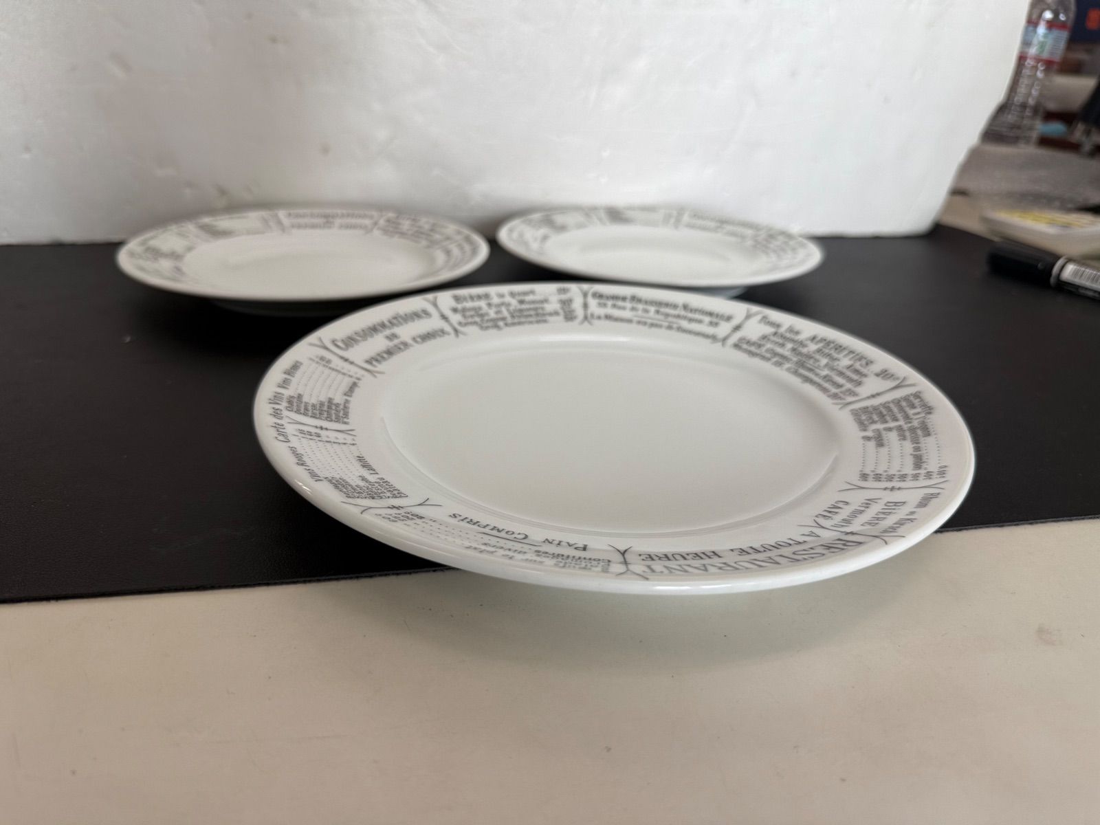 良品】Pillivuyt（ピリヴィッツ） フランス製 プレート 皿 3枚セット