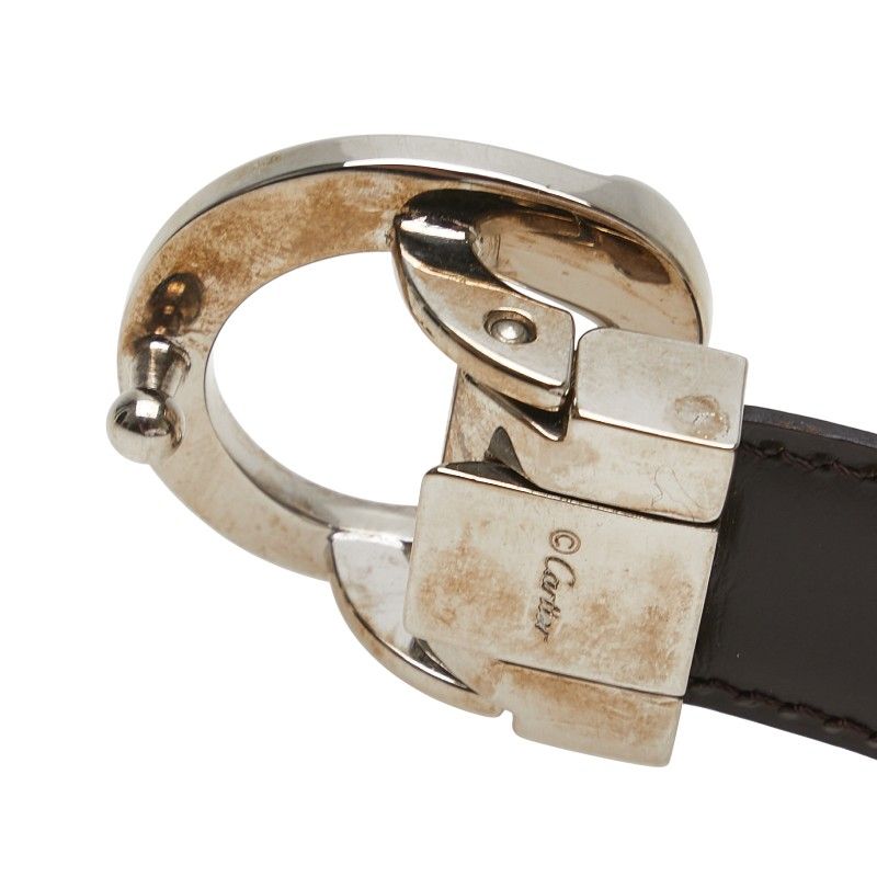 カルティエ パンテール リバーシブル ブラック ブラウン レザー  