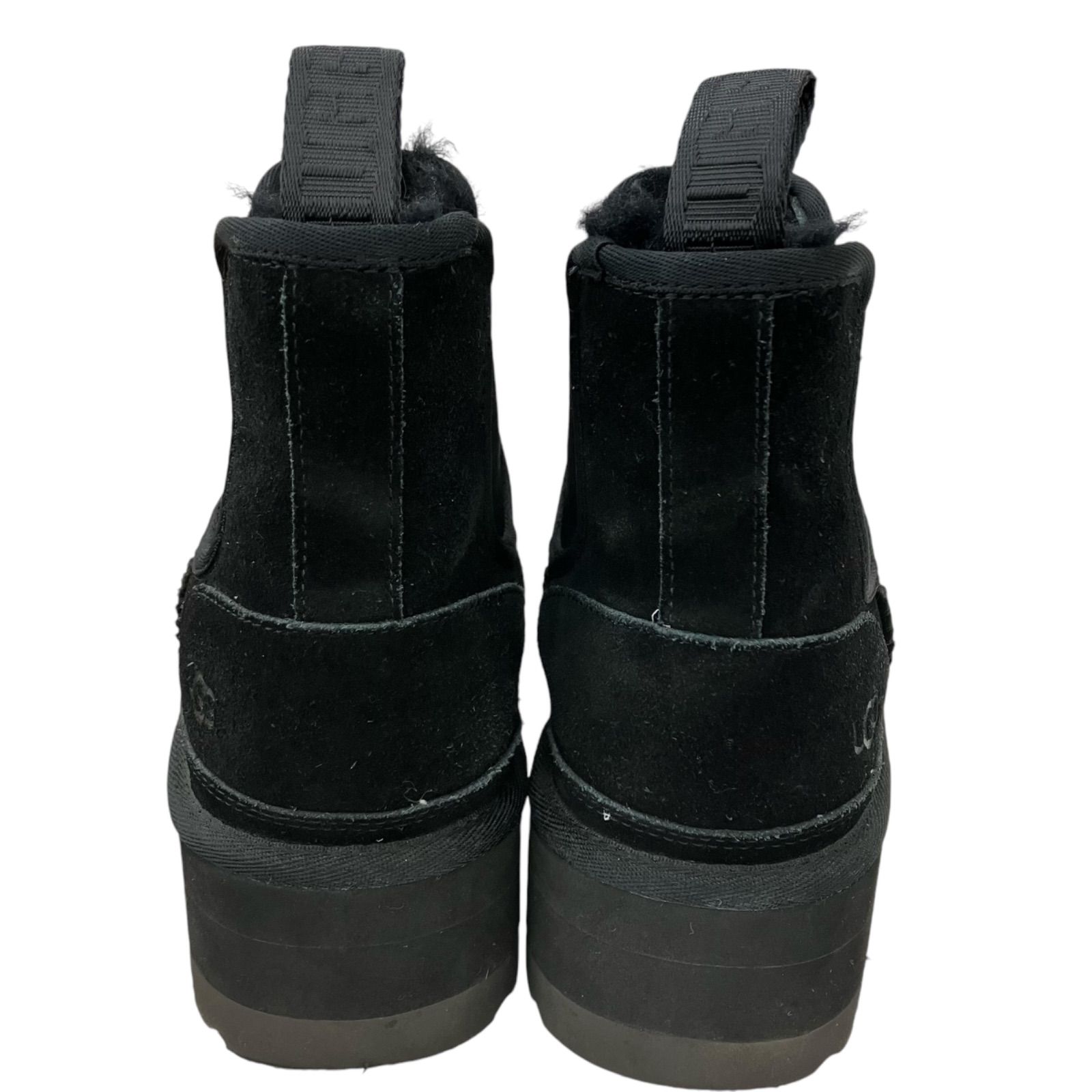 186000 ☆UGGブーツ厚底 ムートンブーツ ブラック US7 24cm UGG NEUMEL 