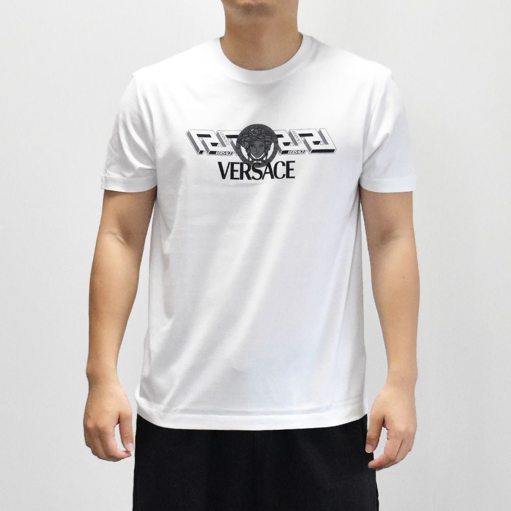 ヴェルサーチ Tシャツ ロゴ メンズ 半袖 ブランド 人気 おしゃれ