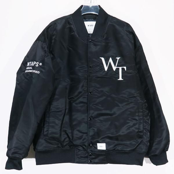 WTAPS ダブルタップス 23AW TEAM/JACKET/NYLON.TWILL.LEAGUE 232TQDT-JKM05 チーム ジャケット  ナイロン ツイル リーグ ブラック アウター - メルカリ