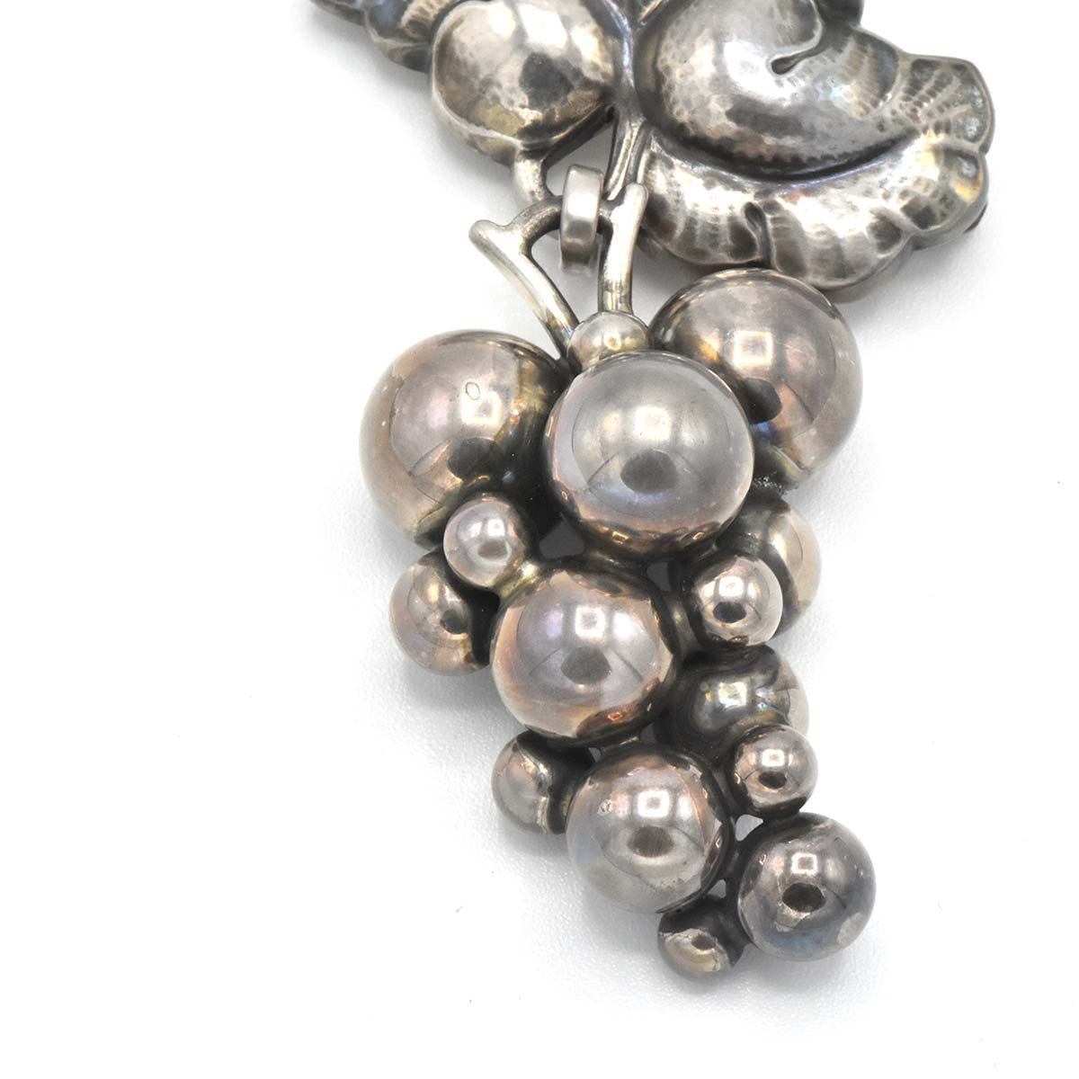  ジョージジェンセン 217B 葡萄 ブローチ Georg Jensen - ジョージジェンセン 217B グレープ ぶどう シルバー925