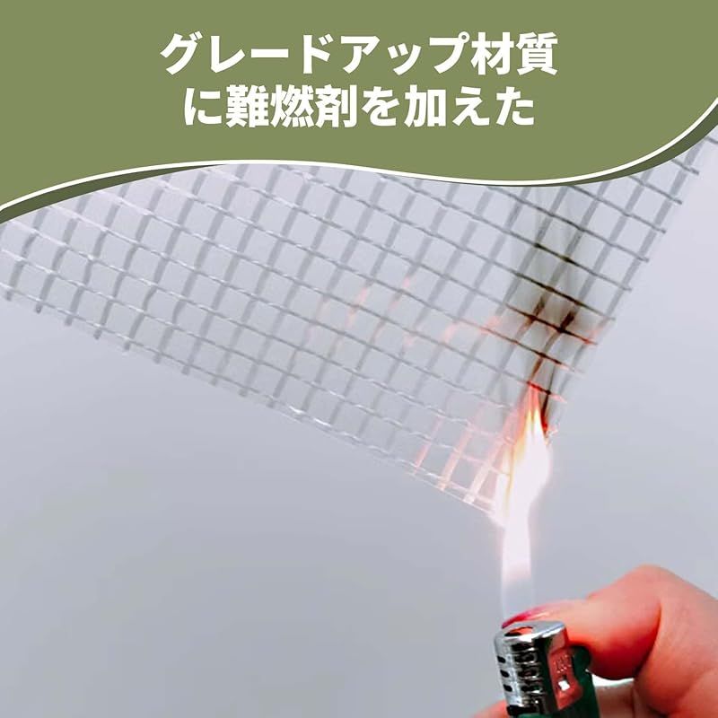 晨陽小店 防水シート 4M*5M 透明 白 屋外 屋根 厚手 ビニールシート 両面防水 防雨 防風 多肉 植物 猫犬ペットを守ります 内蔵メッシュ繊維強化ロープた HDPE製 1 HRDEVELOPMENT_JP