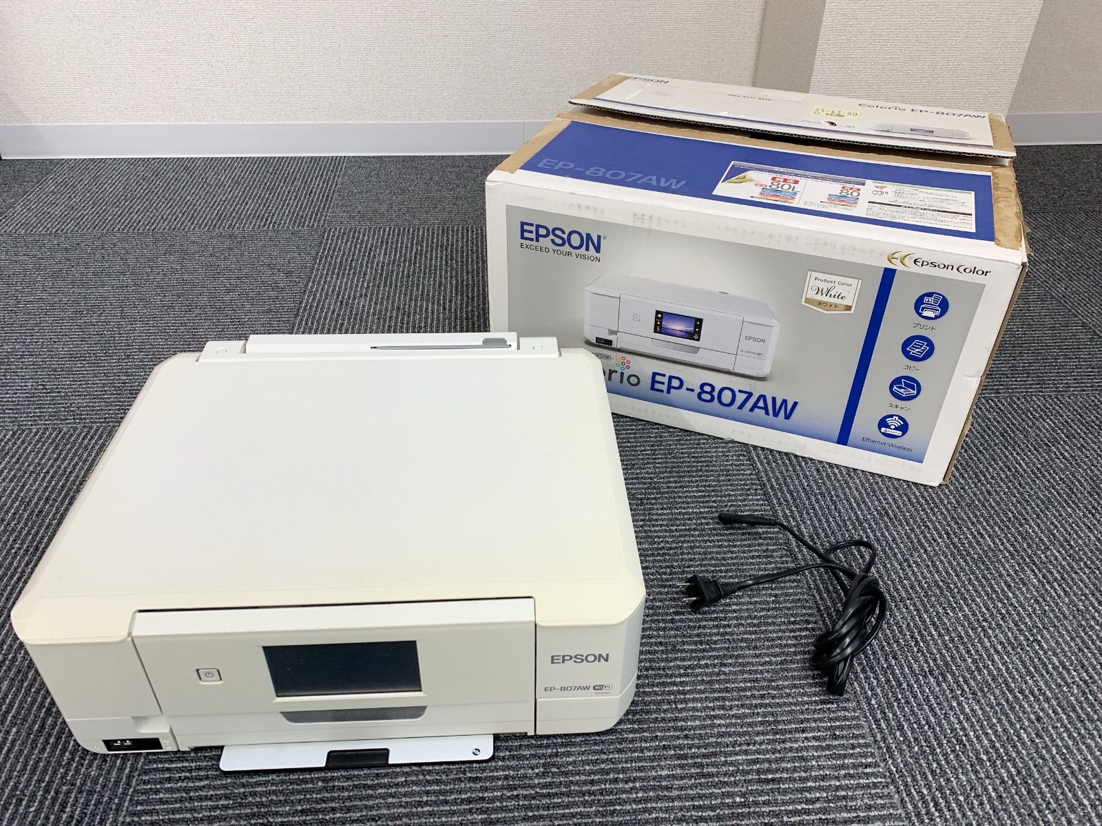 エプソン EP-807AW（動作確認済み） 通電確認済 動作未確認】エプソン