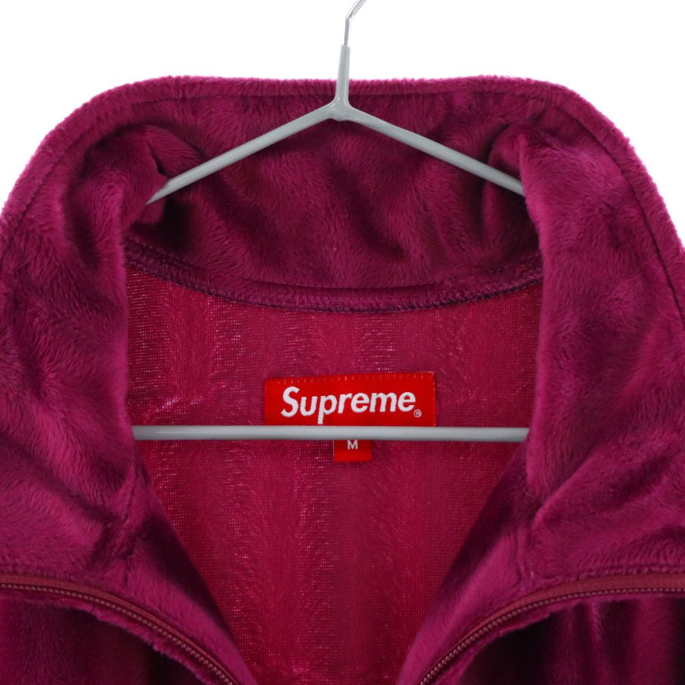 SUPREME (シュプリーム) 21AW Velour Track Jacket ロゴ刺繍ベロアトラックジャケット レッド - メルカリ