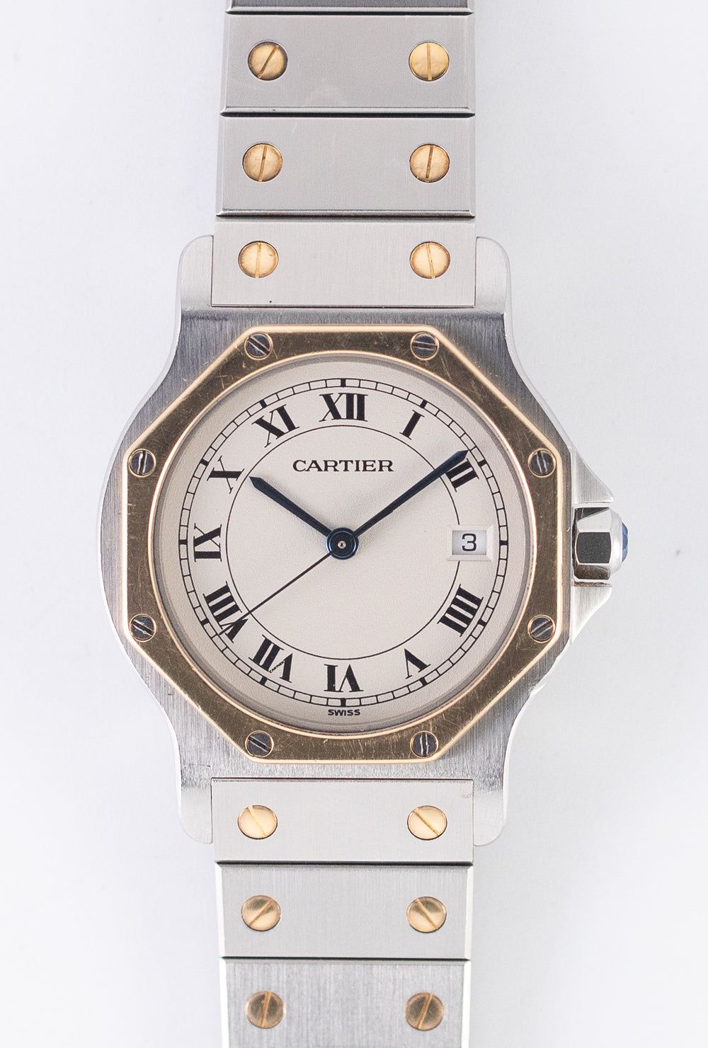 タンク ルイ カルティエ SM 純正アリゲーターストラップ スイス製 16