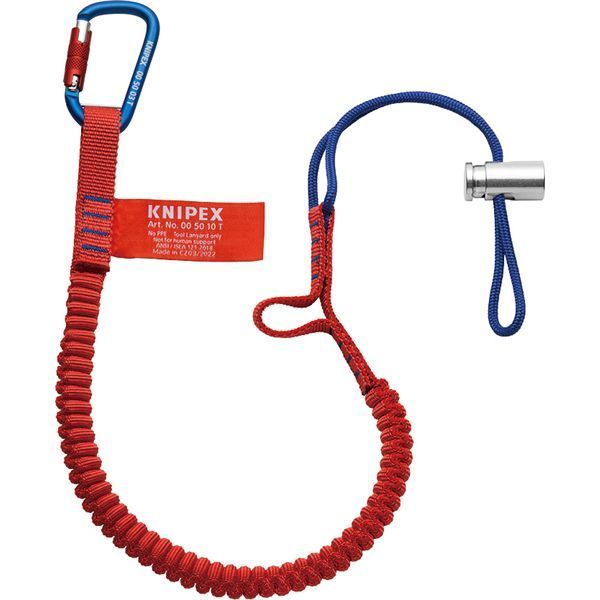 KNIPEX クニペックス カラビナ付キストラップ サイズ900×95×28 mm パック入 005012TBK