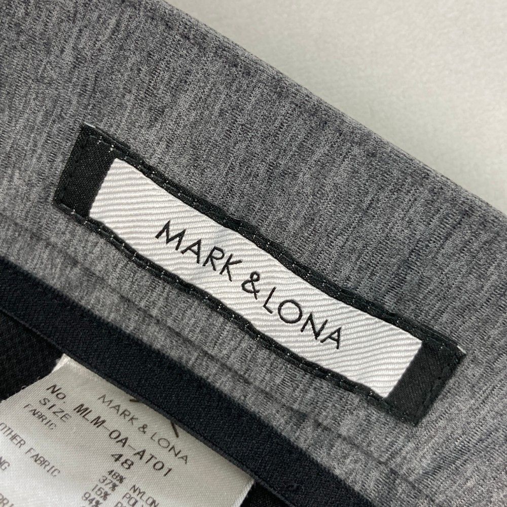 サイズ：48 MARK&LONA マークアンドロナ  ストレッチパンツ  グレー系 [240101452660] ゴルフウェア メンズ ストスト サイズ：48 MARK&LONA マークアンドロナ ストレッチパンツ