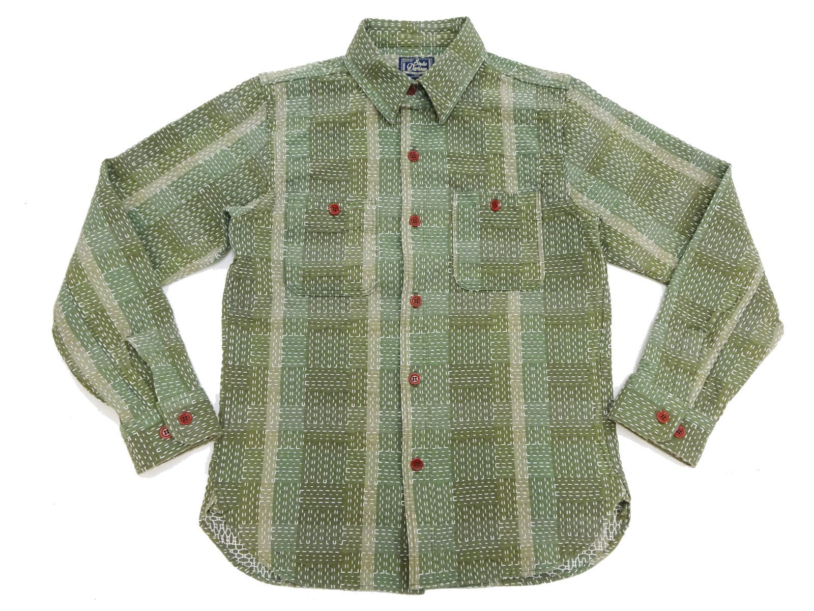 STUDIO D'ARTISAN ステュディオ ダルチザン 長袖 和柄 シャツ STUDIO D'ARTISAN ストライプシャツ No.SDS-5706A 
