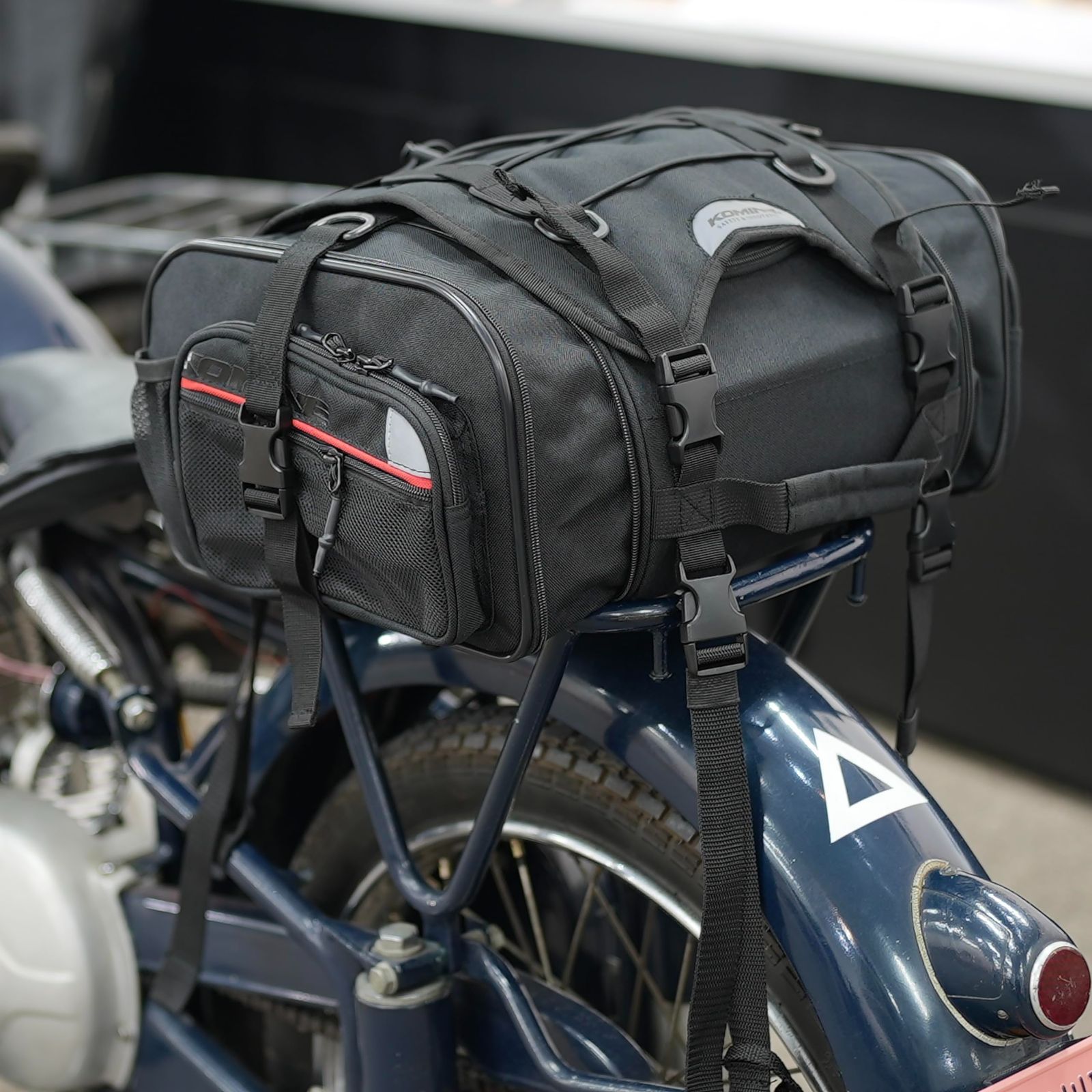 コミネ KOMINE バイク用 SA-240 ツーリングシートバッグ Olive Free TRITUETUBI_COM