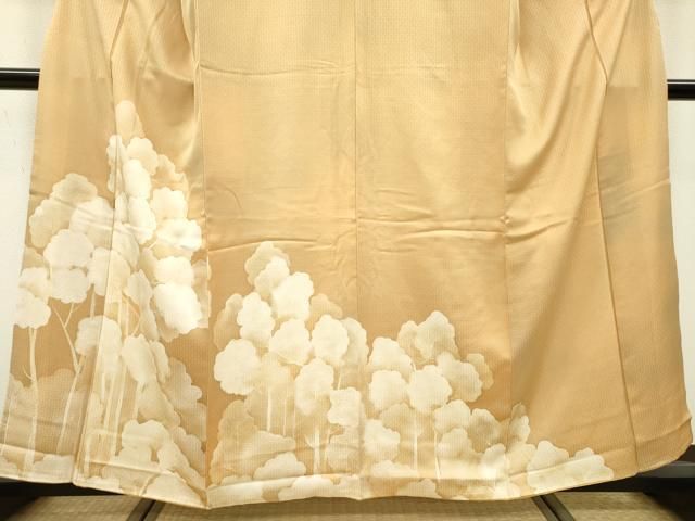 平和屋着物▽訪問着 樹林文 暈し染め 正絹 逸品 DAAU9886fe