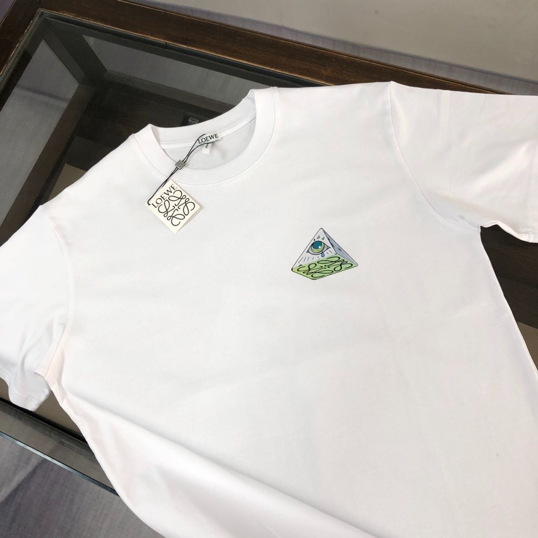 LOEWE ロゴプリント 半袖Tシャツ ホワイト LOEWE 刺繍ロゴ 半袖Tシャツ ホワイト - メルカリ