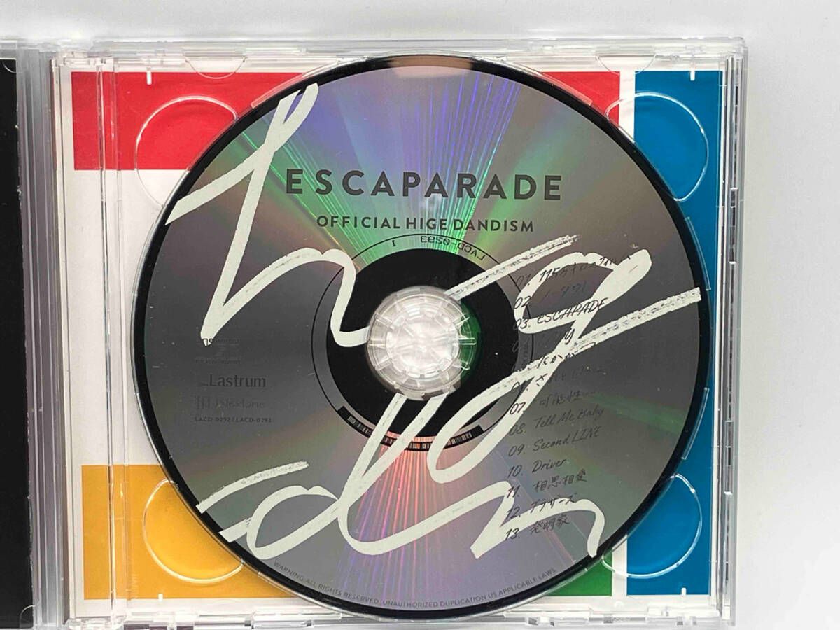 エスカパレード　帯着き　美品 帯あり】 Official髭男dism CD エスカパレード(初回限定盤)(DVD