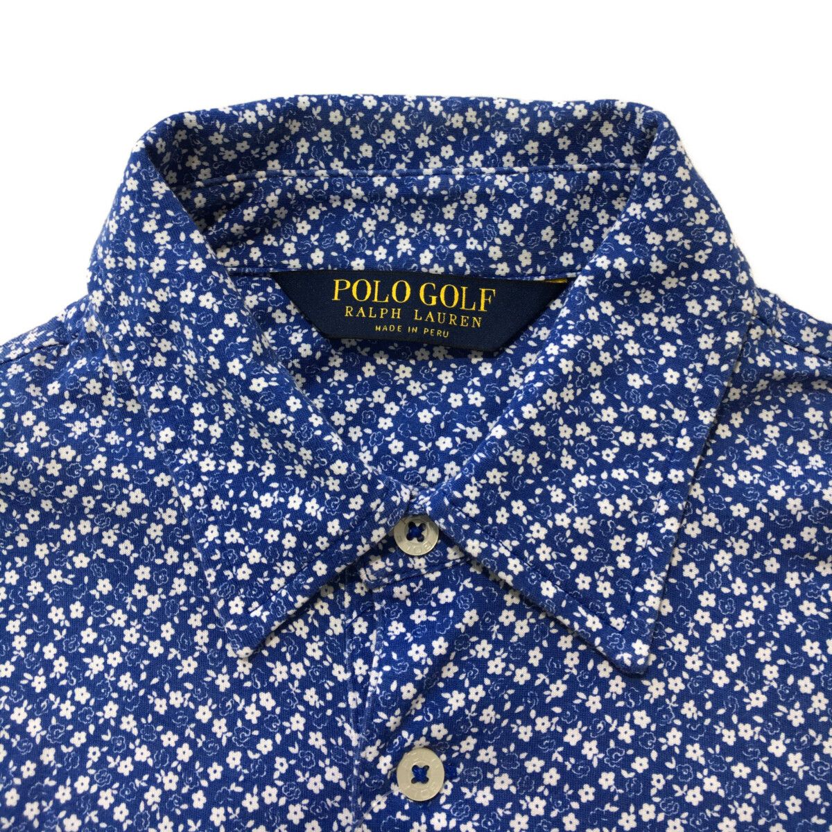 買い保障できる 中古 メンズ ポロゴルフ POLO GOLF 半袖ポロシャツ S 青 ブルー メンズウェア