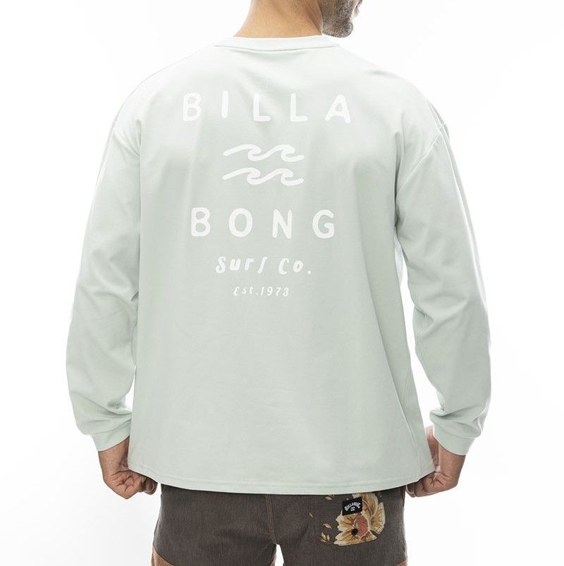 2024春夏 新品【BILLABONG/ビラボン】【CHILLWEAR】 SOFTTY LS TEE ラッシュガード 水陸両用ロンT SAG メンズ BE011-862