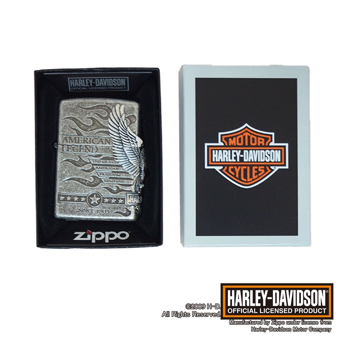 日本限定 ZIPPO HARLEY-DAVIDSON HDP-74 サイドメタル‐ジッポ ジッポ