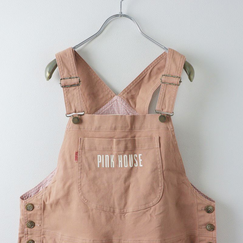 2024SS 今季 ピンクハウス PINK HOUSE ロゴプリント入りサロペット
