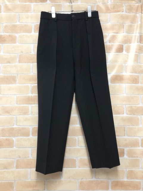 MARKAWARE マーカウェア FRONT PLEATS PEGTOP ORGANIC WOOL SURVIVAL CLOTH A21C-05PT01C ブラック 1 111435204