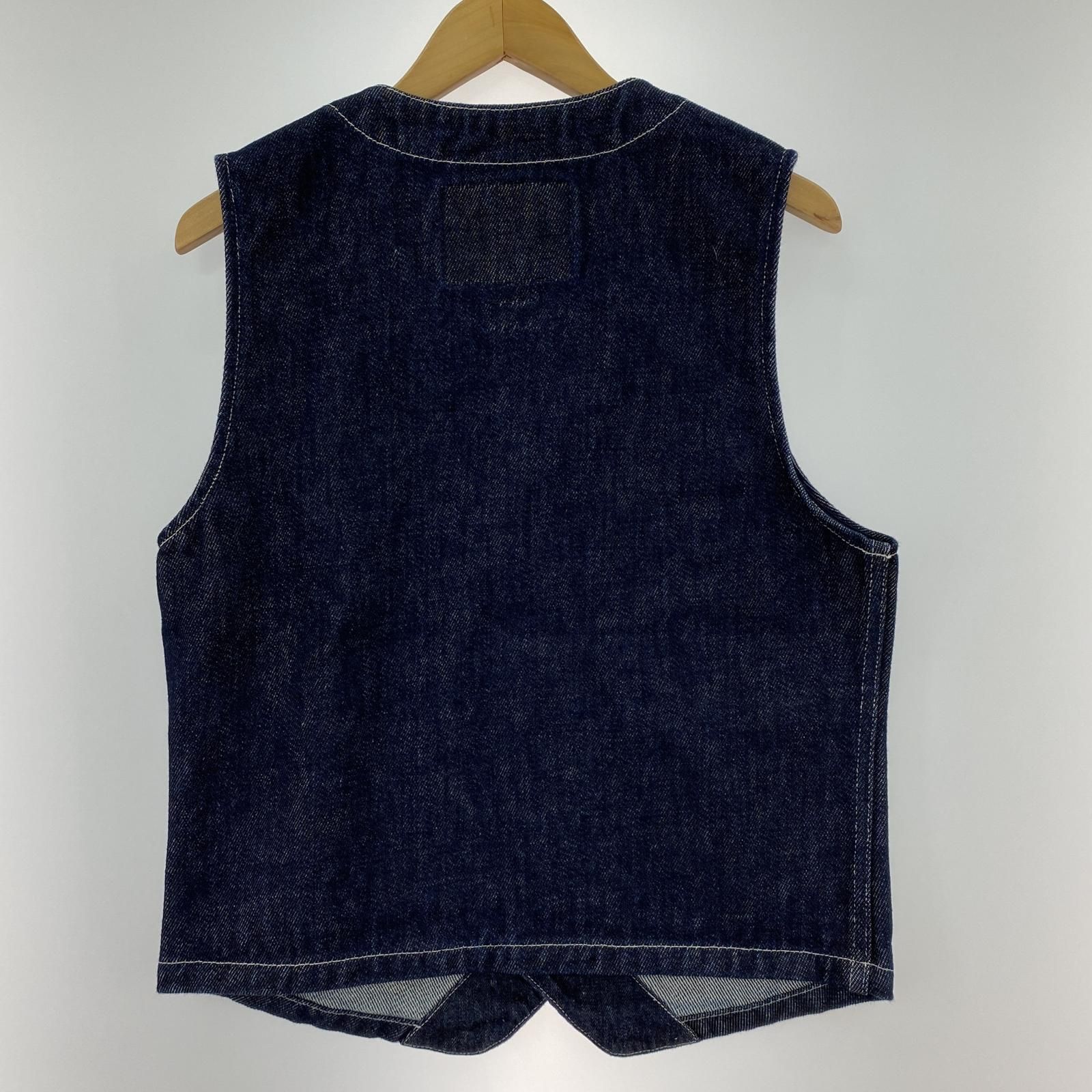 児島ジーンズ デニムベスト sizeL/ネイビー メンズ - メルカリ