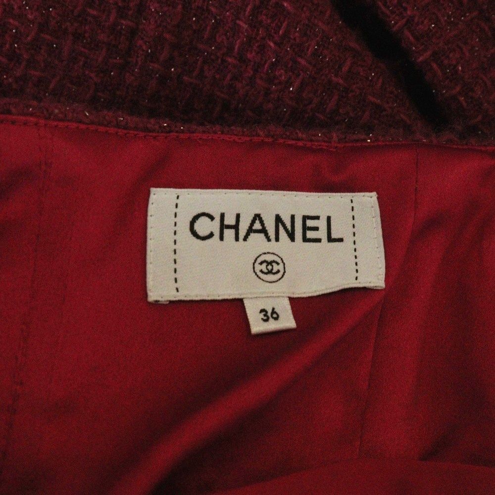 シャネルスカート 22AW☆すぐ届く! 【CHANEL シャネル】 スカート シルク 関税込