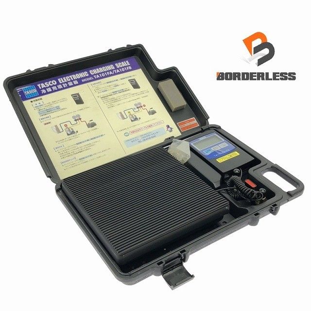 品 TASCO タスコ 高精度エレクトロニックチャージャー TA101FB ケース付 チャージングスケール フロンガス充填量 測定器