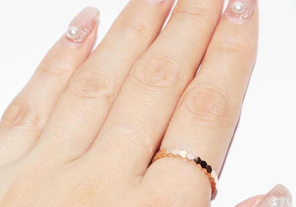 リング ビー マイ ラブ ハニカム 蜂 ミツバチ 蜂の巣 #50 リング ビー