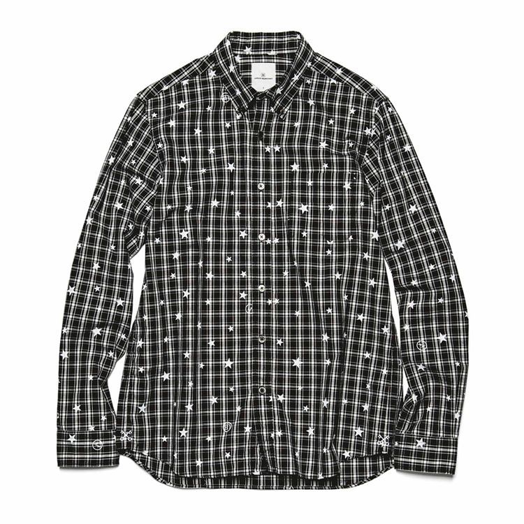 uniform experiment STAR BROAD CHECK B.D SHIRT 長袖シャツ UE-178034