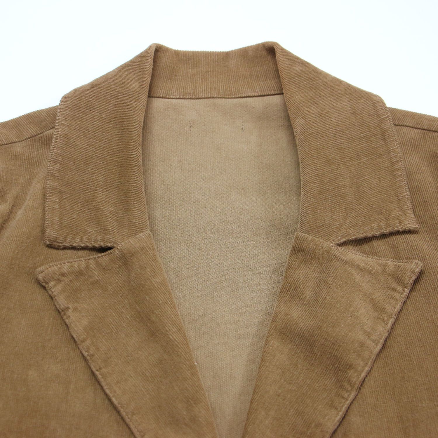 humility ヒューミリティ コート コーデュロイ テーラード ロングコート ジャケット 長袖 Aライン メタルボタン ワイド コットン ブラウン イタリア製 アウター 上着 レディース USTAUSTRALIA_COM_AU