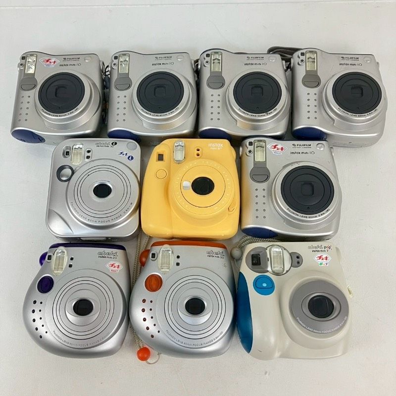 ジャンク 10個セット FUJIFILM instax mini 10 チェキ i cheki i instax mini 30 instax mini 8＋ instax mini 20 instax mini 7