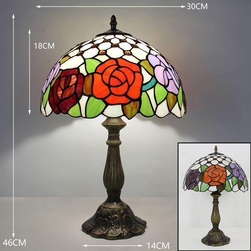 アンティークランプ ステンドグラス 照明 インテリア 希少 レア 豪華 ステンドランプ テーブルランプ ハナハナ ミックス間接照明 ステンド