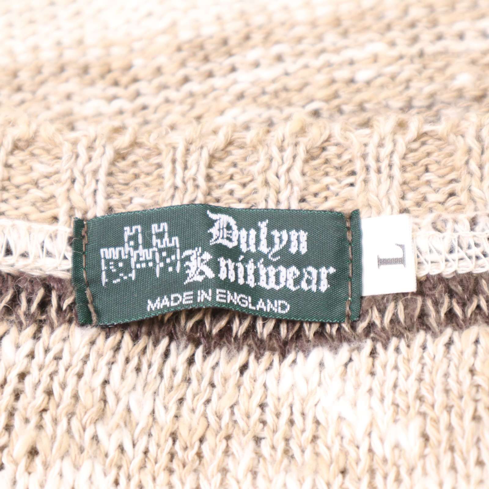 英国製☆ Dulyn Knitwear デュリン ニットウェア 春夏 コットン&amp;リネン
