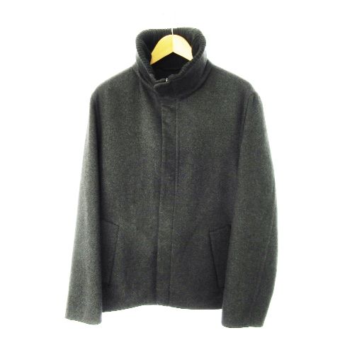 ダンヒル dunhill ジャケット カシミヤ ジップアップ スタンドカラー リブ 比翼 M グレー /CK1 GY18