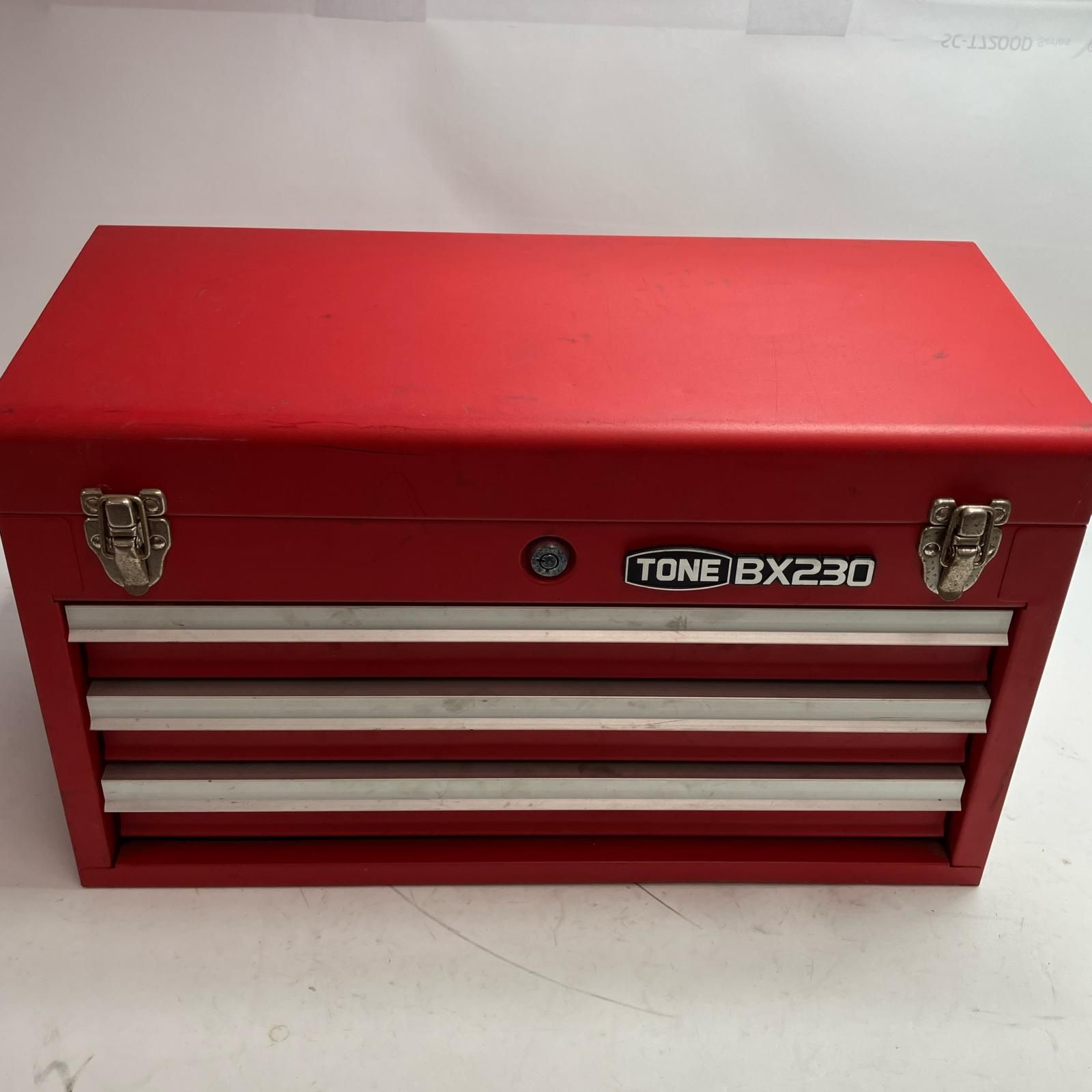 TONE トネ 工具 工具セット BX230 レッド ツール付3段 鍵付き