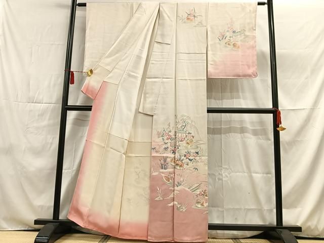 平和屋着物□訪問着 鴛鴦風景花文 金彩 正絹 逸品 未使用 AAAM6328sa - メルカリ