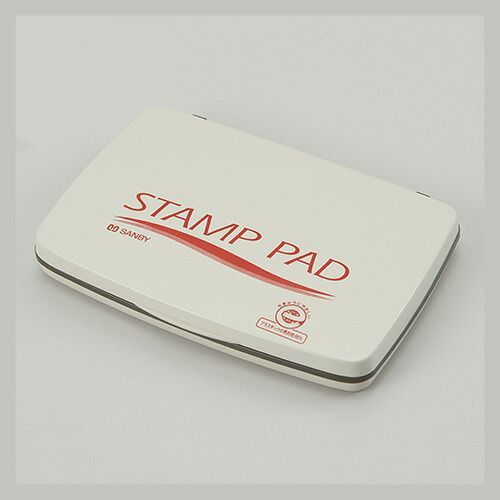（まとめ） 顔料系スタンプ台 サンビー 赤 SA-21 4962422515806 1個【×10セット】