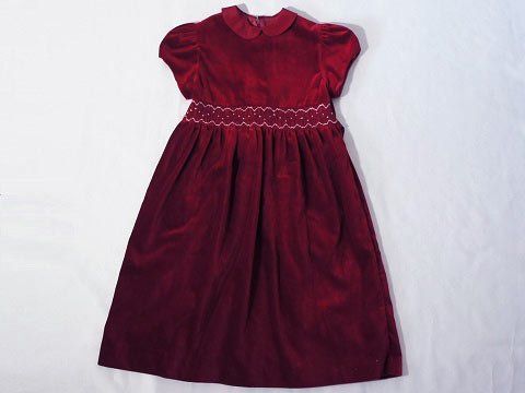 カフ caf 銀座サエグサ アウトレット 子供服 女の子 9歳 約 130cm 半袖 ワンピース 赤 フォーマル 発表会 パーティー 結婚式 クリスマス 秋 冬 ★4 冬服 ガールズ 女児 キッズ 【中古】 ユーズド リサイクル