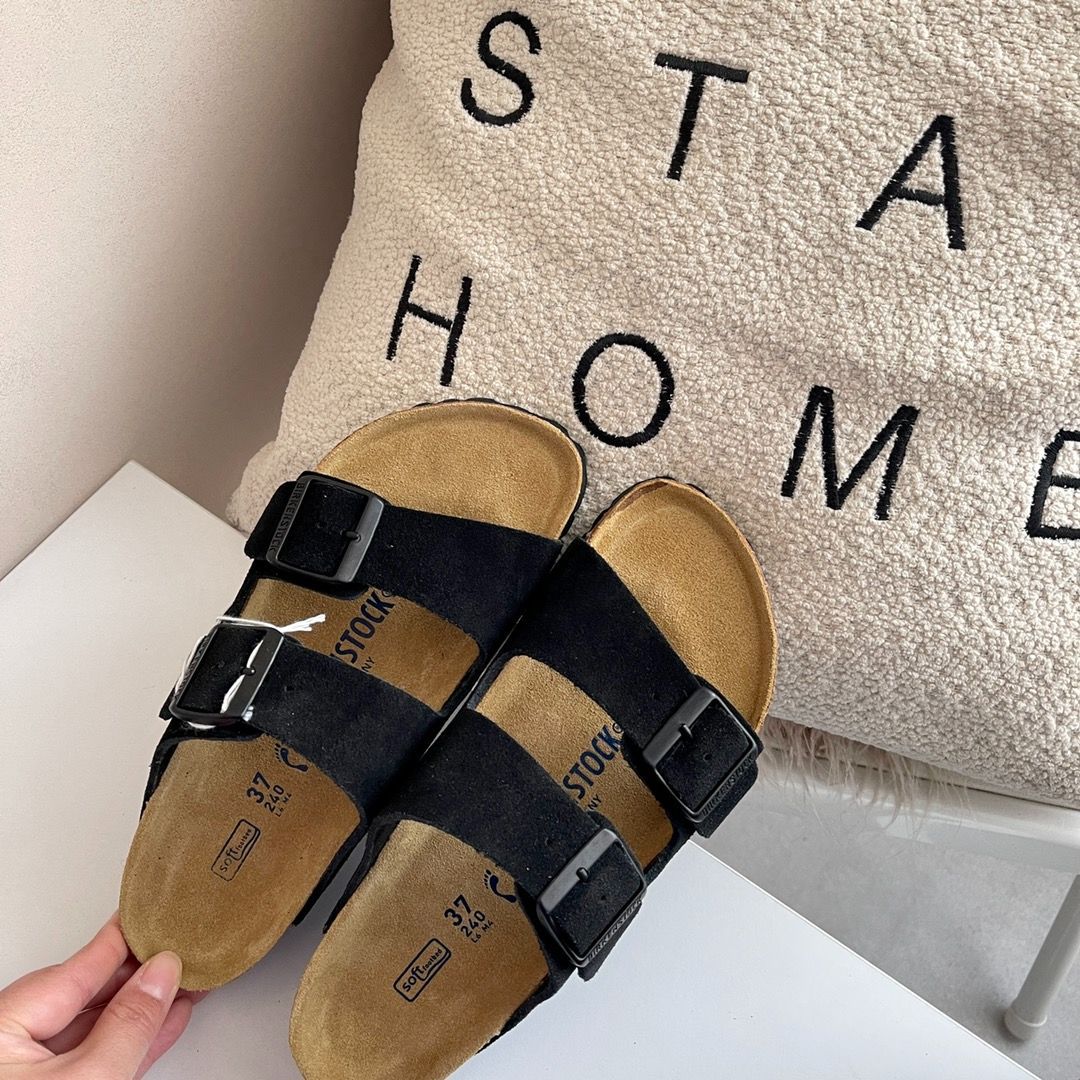 新品未使用 ⭐BIRKENSTOCK⭐ ビルケンシュトック Arizona / アリゾナ スエードレザー サンダル ブラック 男女兼用 #C8 -  メルカリ