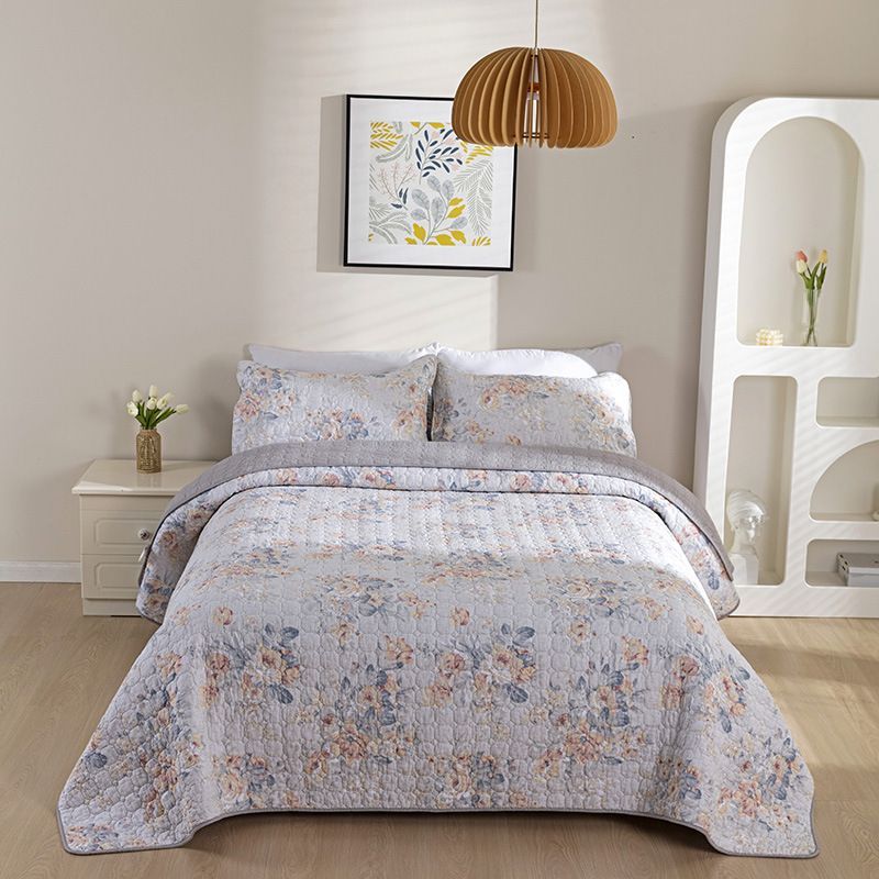 キルトベッドカバー3点セット綿マルチカバー キルティング 612 ベッドカバー キルト キルティング 綿 3点セット シート 枕カバー