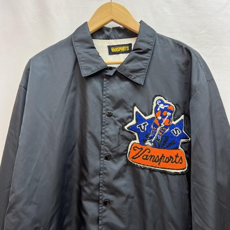 VAN JAC ヴァンヂャケット ジャケット 上着 ジャンパー ブルゾン VANSPORTS ナイロン コーチジャケット ワッペン バックプリント KANDAIZUMI_COM
