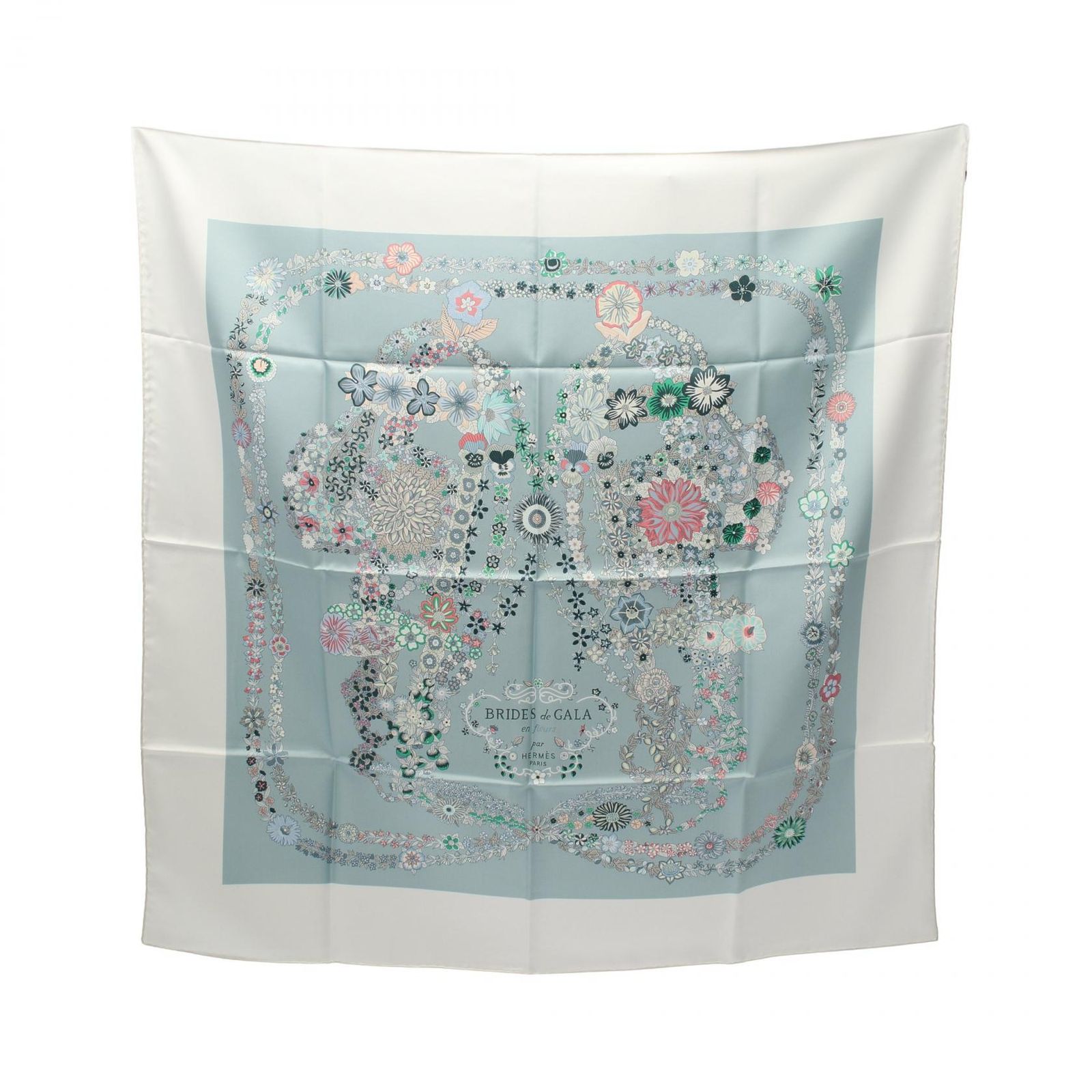 エルメス HERMES スカーフ カレ90 BRIDES de GALA en Fleurs エルメス HERMES スカーフ カレ90 BRIDES de GALA en Fleurs