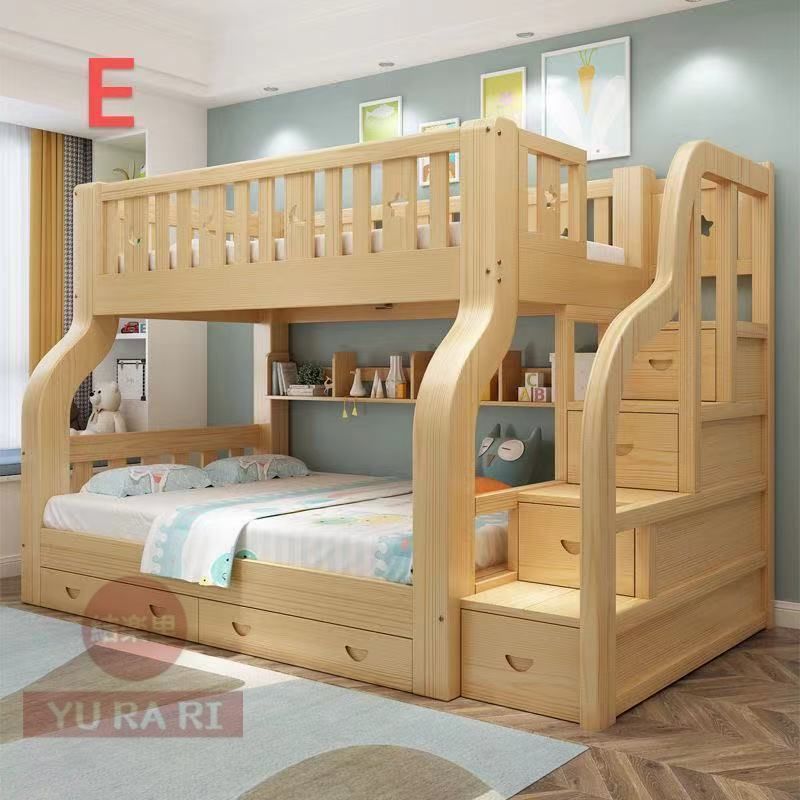 木製実木子母ベッド二段ベッド上下上下上ベッド高低ベッド子供ベッド大人母子ベッド
