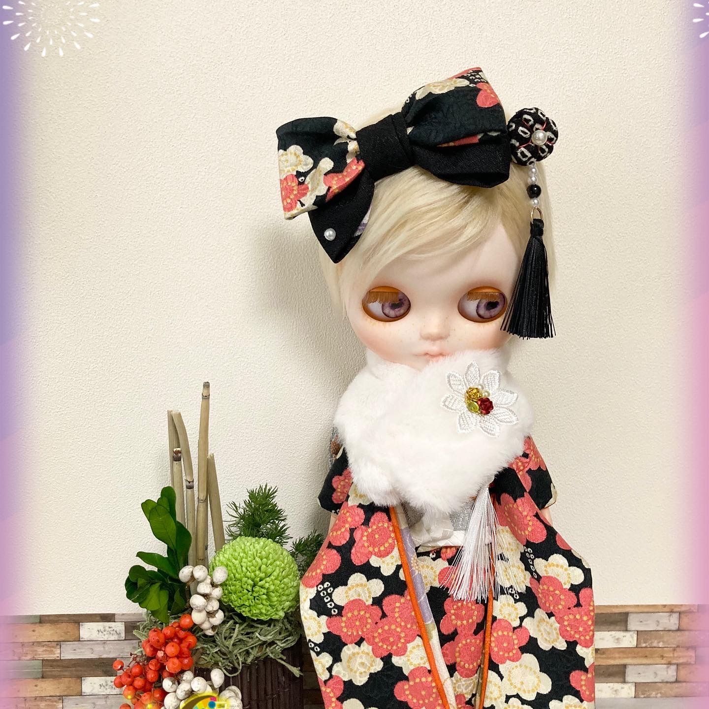 大ちゃん呉服店が仕立てるブライス男の子着物と羽織セット❣️総裏仕立て❣️