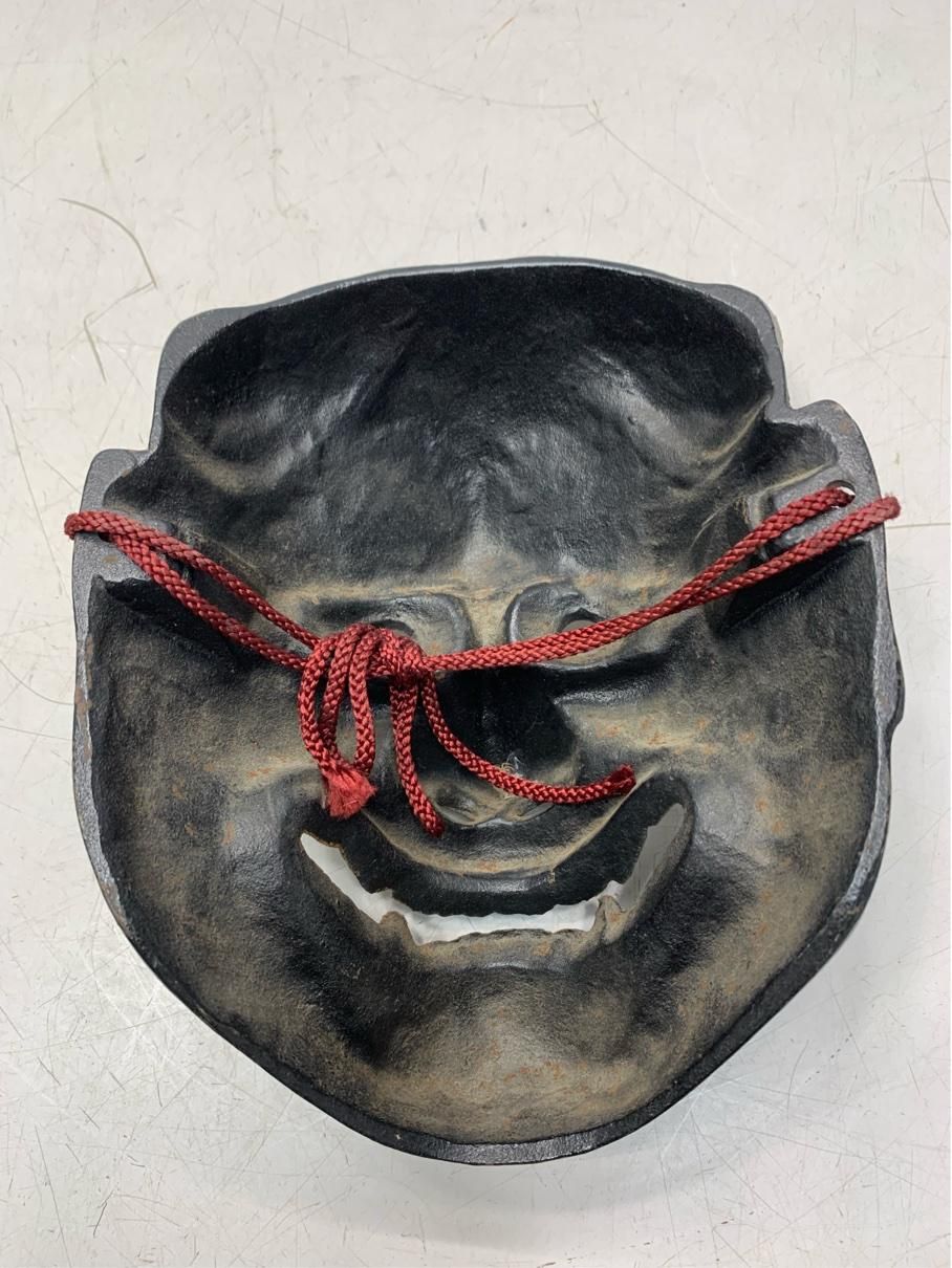 貴重 般若 はんにゃ お面 鉄仮面 鬼神 能面 壁掛け ヴィンテージ