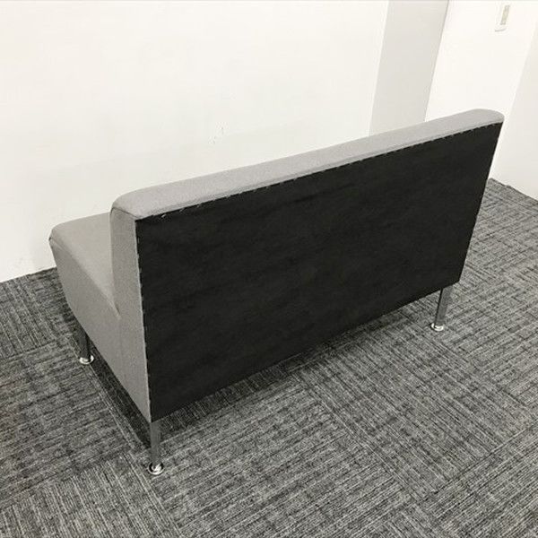 2人用ソファ 安い 応接用 ワークブース用 4本脚 オカムラ グレー