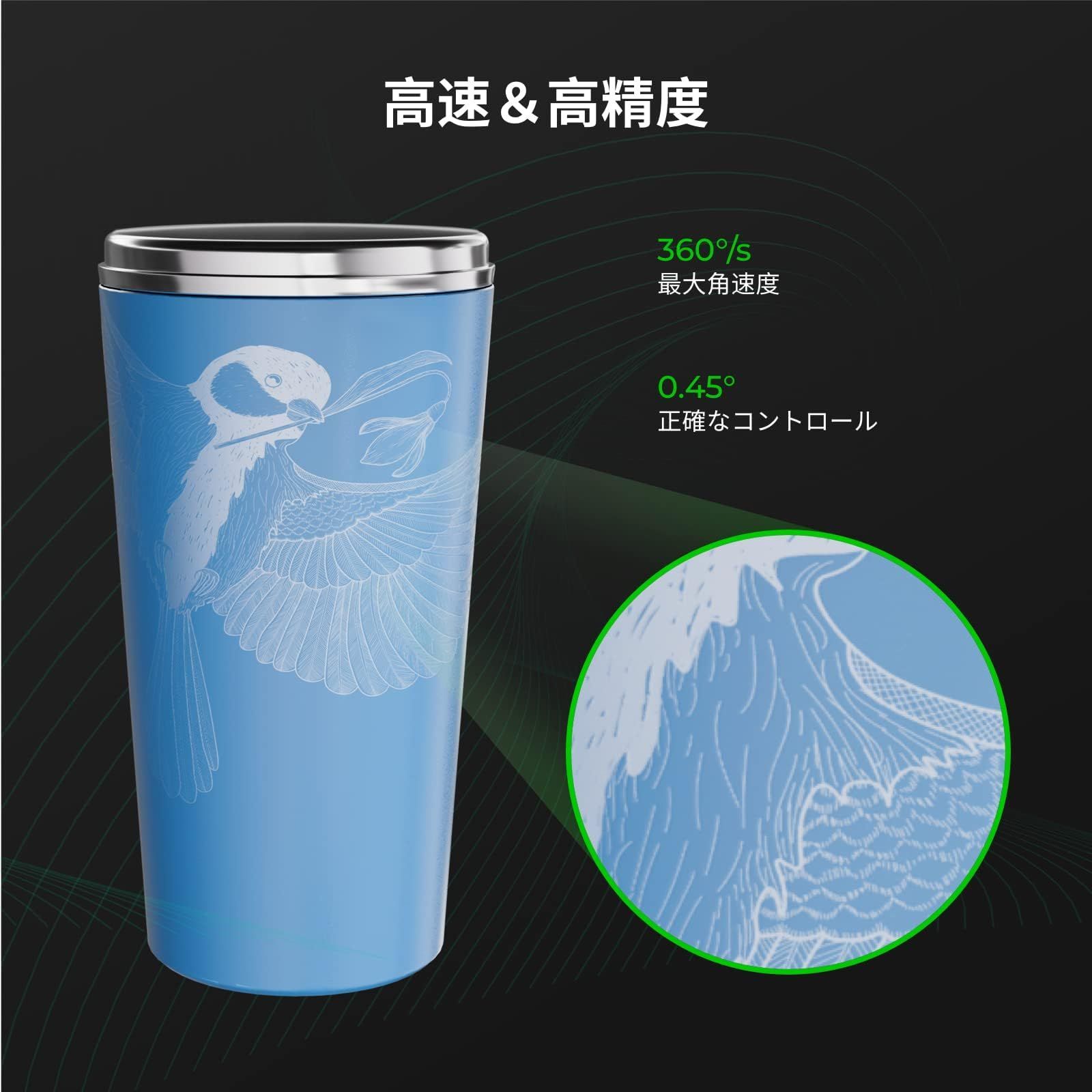 xTool D1 Pro/F1/P2/S1用RA2 Pro 4-in-1 回転台 円筒体や球体が加工可 