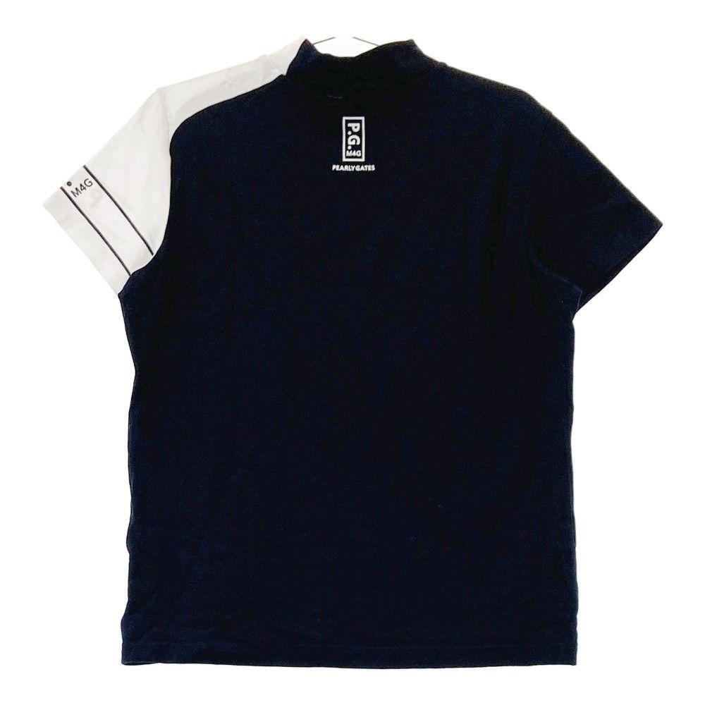 パーリーゲイツ モックネック 半袖シャツ カットソー ネイビー サイズ2