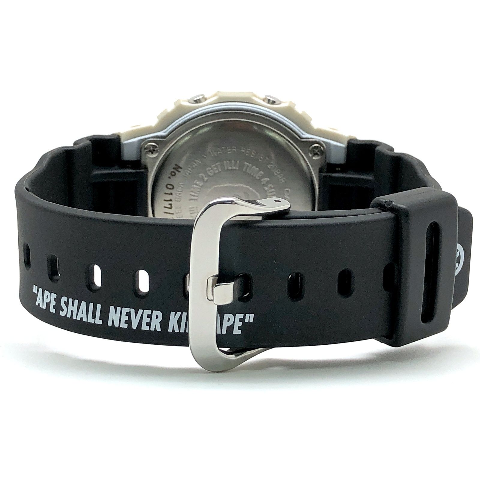  G SHOCK ジーショック DW 5600 VT A BATHING APE BAPE コラボモデル NFS 1000本 ホワイト ブラック 迷彩 2007年 発売 腕時計(デジタル) 時計