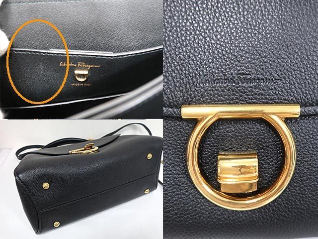 中古】Salvatore Ferragamoフェラガモ『ガンチーニ 2WAY トップ