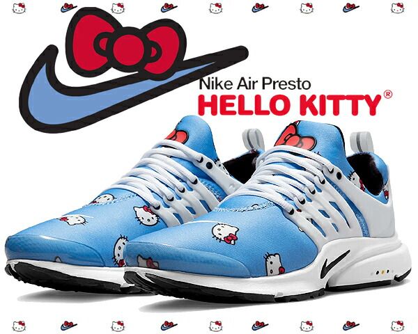ナイキ エア プレスト ハーローキティ QS NIKE AIR PRESTO QS Hello Kitty university blue|black-white dv3770-400 スニーカー ユニバーシティブルー